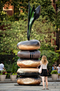 美国纽约百吉饼状雕塑装置外部实-美国纽约百吉饼状雕塑装置第6张图片
