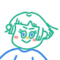 搞笑插画女子头像