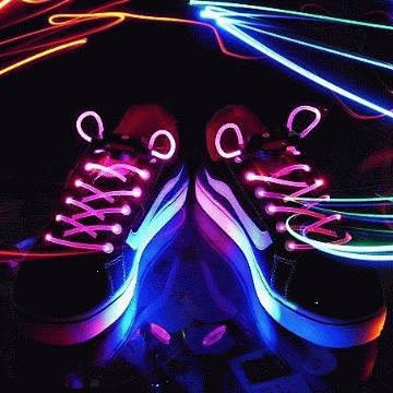 超炫LED闪光防水鞋带（红色）#鞋带# ...