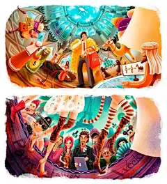 Fil Dunsky色彩丰富，风格可爱的插画设计作品