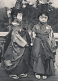 These children perform certain duties in a Shinto  temple, nowadays mostly dancing and taking part in a parade.”  For centuries prepubescent children in Japan have been chosen as chigo, or “divine children”, who do divination and function as oracles.  Ima