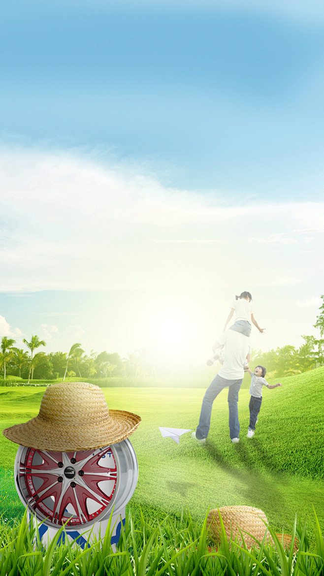 农场牧场草地背景 页面网页 平面电商 创...