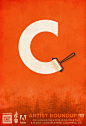 启示|橙色海报设计由麦克·琼斯通过Dribbble #采集大赛# #平面#