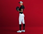 baseball Nike athletic studio portrait sports commercial