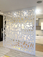 Laser cut metal oak frame partition...one day I will have the perfect space for one of these!