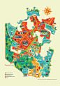 Mahindra World City Map Illustration : Illustrated Map for Mahindra World City, Chennai