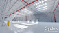 Large modern warehouse for Blender Eevee and Cycles