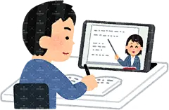 一名学生正在上网课online_school_boy