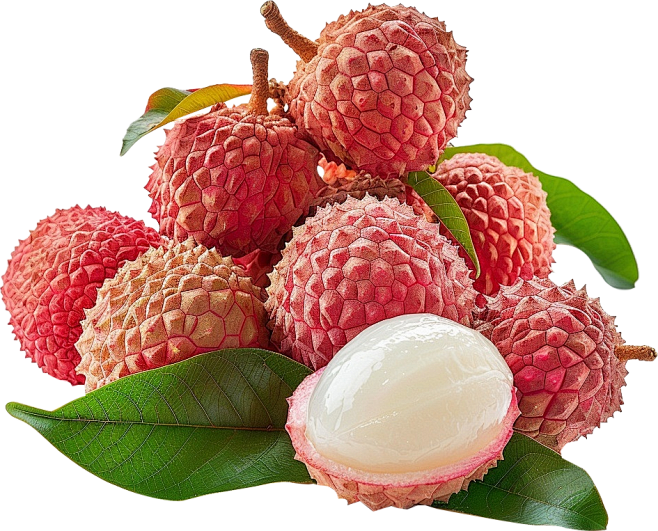 荔枝 litchi 带叶荔枝-花瓣网