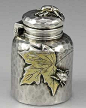 rare sterling silver inkwell by tiffany: