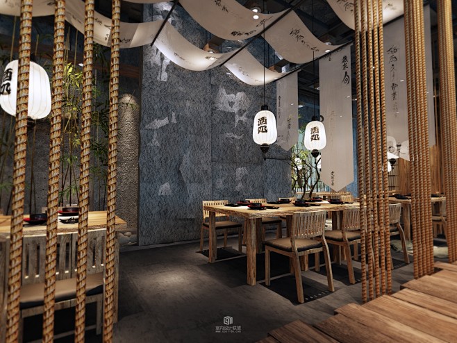 北京海岸设计+鹤羽日式料理-餐饮空间-室...