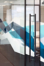 Algomi Headquarters. // very cool patterns, frosting on glass walls: 