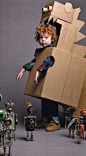 No instructions, but you can figure it out, right? | Community Post: 34 Halloween Costumes Made From A Cardboard Box
