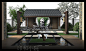 庭院设计中式庭院设计花园设计别墅庭院景观设计平面方案效果图-淘宝网