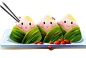 端午节可爱卡通粽子_PNG：