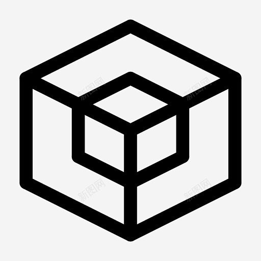 三维立方体尺寸图标 设计图片 免费下载 页面网页 平面电商 创意素材