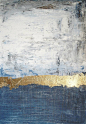 Saatchi Art Artist Jolina Anthony; Painting, “original abstract gold blue painting by Jolina Anthony” #art