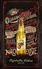 SOL啤酒粉笔字和标志画。巴西设计师 Jackson Alves 受聘为墨西哥啤酒进行手工海报设计，分别用粉笔写字和标志绘画，这是一个巨大的挑战。博客看完整诞生记过程→O【玩字体玩设计-82】SOL啤酒粉笔字和标志画诞生记