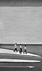 Fan Ho, Three men walking, 1962, from series Living Theater