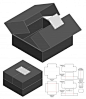 Box packaging die cut template Premium Vector