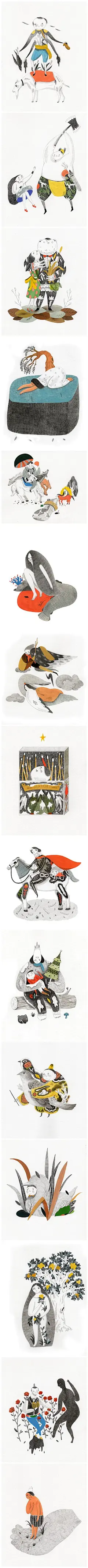 创意插画台湾发行的安徒生故事手绘本，台湾的孩子很是幸福啊