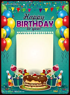 卡通生日背景 卡通生日贺卡 时尚插画背景 气球 生日蛋糕 #矢量素材# ★★★http://www.sucaifengbao.com/vector/beijing/
