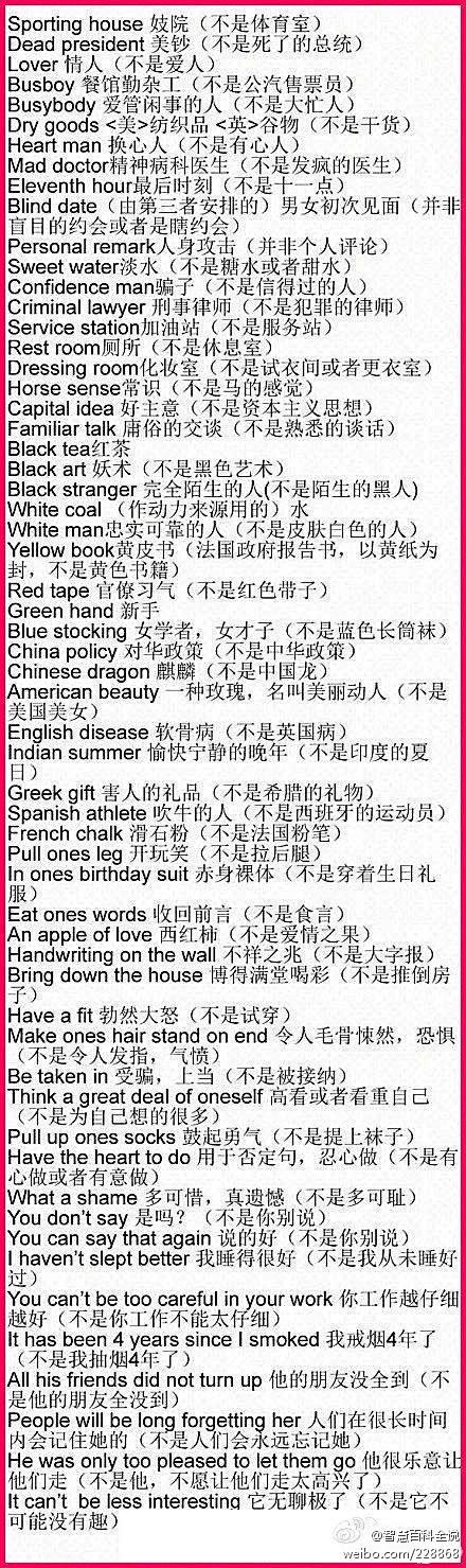 容易搞错的英文。非常重要