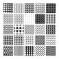 Vector monochrome seamless patterns by Microvector on Creative Market