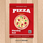 Flyer restaurante pizza simple