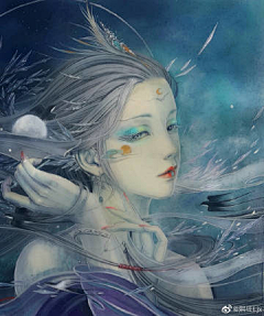 萌萌哒的美女子采集到插画