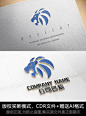 大气狮子logo标志设计 CDR