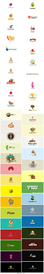 50个以蔬果为元素的logo设计，来源自黄蜂网http://woofeng.cn/