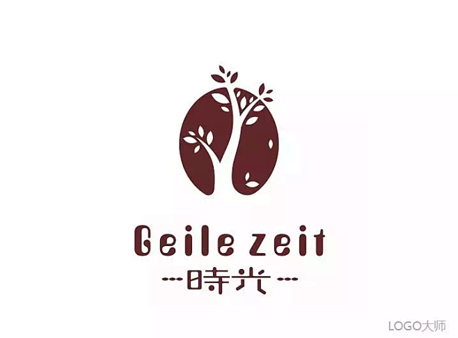 咖啡店logo-树