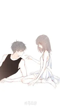 #怦然心动漫画# 82集 / 扉页

图1是今天的扉页，图2是原版。图三是壁纸尺寸～
看到哪儿不一样了吗？原因嘛…… ​​​​