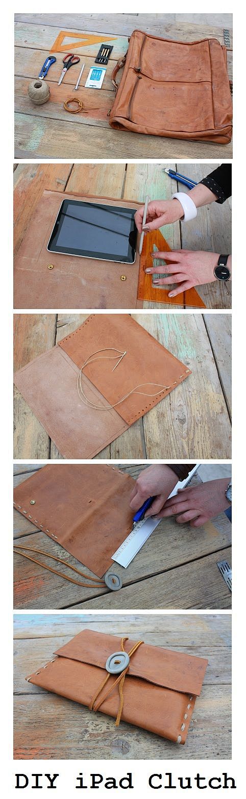 use old leather bag ...