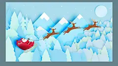 创意可爱卡通圣诞节圣诞老人雪人雪橇麋鹿贺卡电商主图矢量VI素材-淘宝网