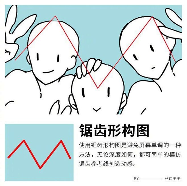 多种人物插画构图技巧分享 ​​​​