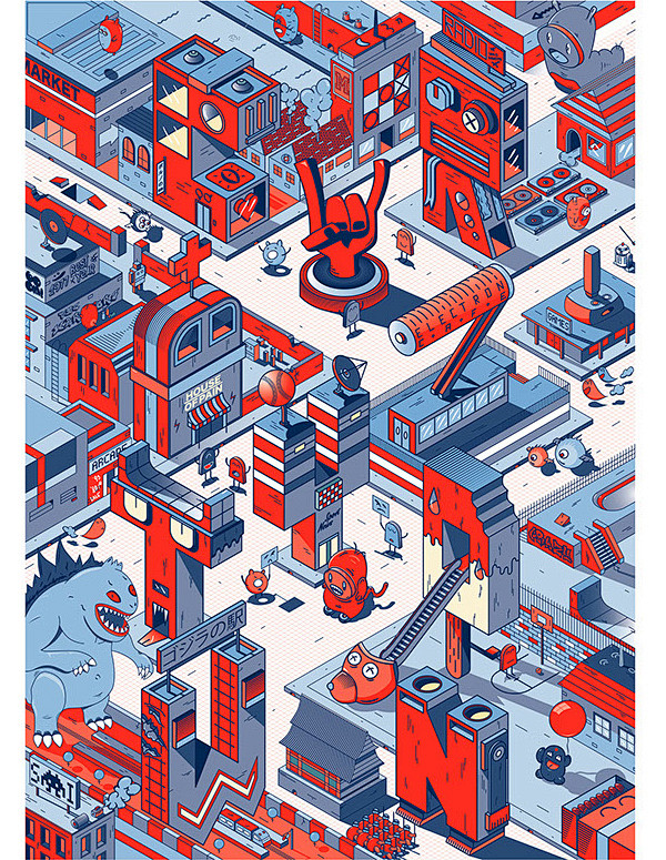CRAZY TOWN - illustr...