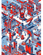 CRAZY TOWN - illustration for Gusto Robusto : Crazy Town is an illustration made for second series of Gusto Robusto Project.