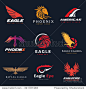 Animal logo collection,Eagle logo set,bird logo,eagle logo,Vector logo template.