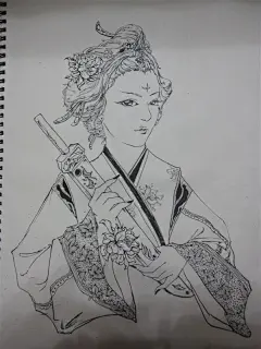 小小小小耳朵  的插画 有一段时间沉迷于古装剧。