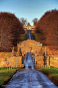 Road leading up to Castle Howard, North Yorkshire, England