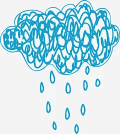 手账蓝色阴天下雨高清素材 手账 手账下雨 手账阴雨天 梅雨季节 矢量png 阴天下雨 免抠png 设计图片 免费下载