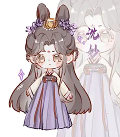 贝壳女孩q版插画 - 小红书搜索