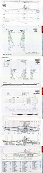 667 游戏绘画素材宇宙战舰2199设定集科幻飞船飞行器线稿设计插画-淘宝网