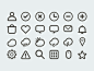 Set of 24 outline icons