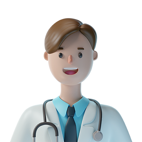 卡通3D人物头像插画模型图商务职业人士创...