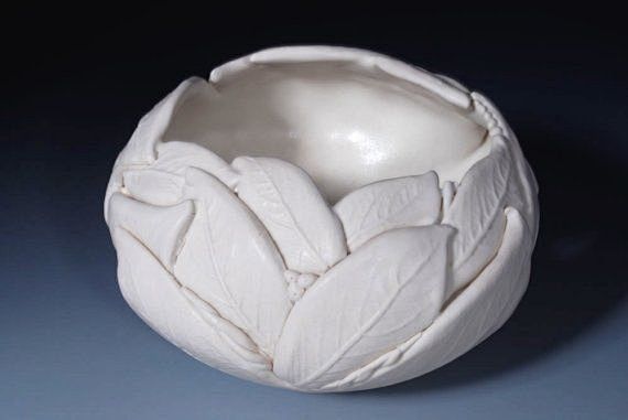 White Pottery Bowl -...