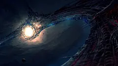 未来城市科幻画桌面壁纸