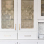 Gold Metal Kitchen Cabinet Door Panels